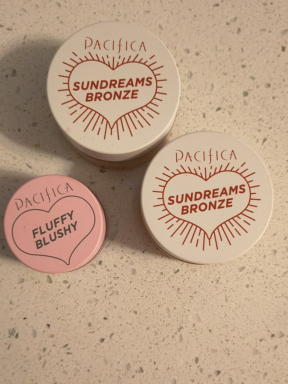 Pacifica Sundreams Bronze & Fluffy Blushy Trio - White & Pink